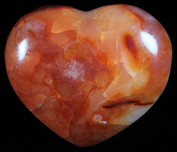 Colorful Carnelian Agate Heart #59561